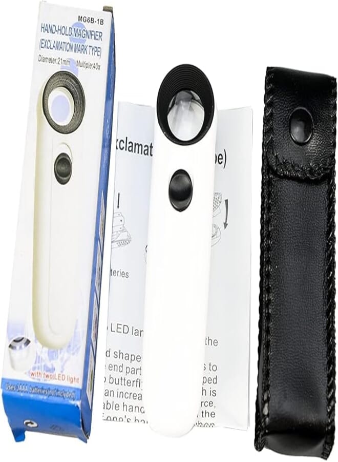 Magnifying Glass Lens 40X with flash